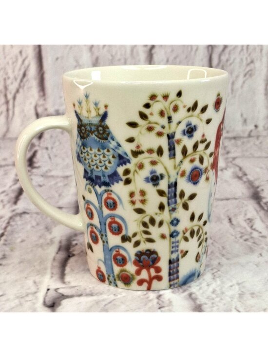 Iittala Other - iittala Taika Porcelain Owls Peacocks Coffee Mug Tea Dishwasher & Microwave Safe